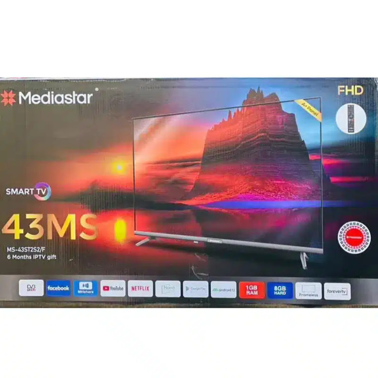 تلویزیون مدیا استار ST2S2 سایز ۴۳ اینچ کیفیت Full HD نوع LED