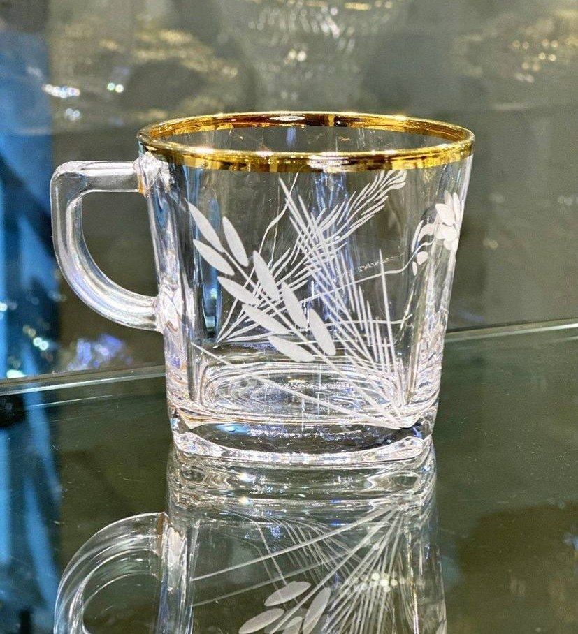 فنجان کار تراش گندم لب طلا